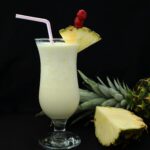 Close-Up Shot of a Glass of Pina Colada