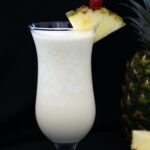 Close-Up of a Glass of Pina Colada