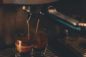 Two Cups Under Espresso Maker